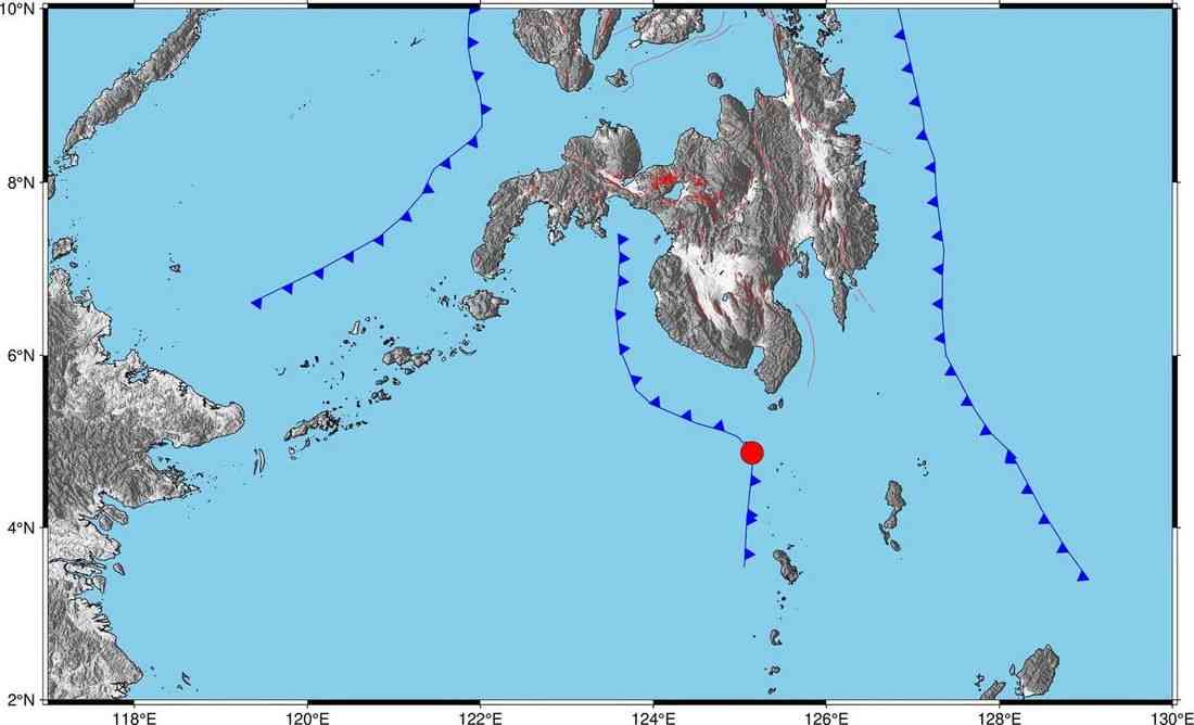 Magnitude 5 earthquake jolts waters off Sarangani, Davao Occidental