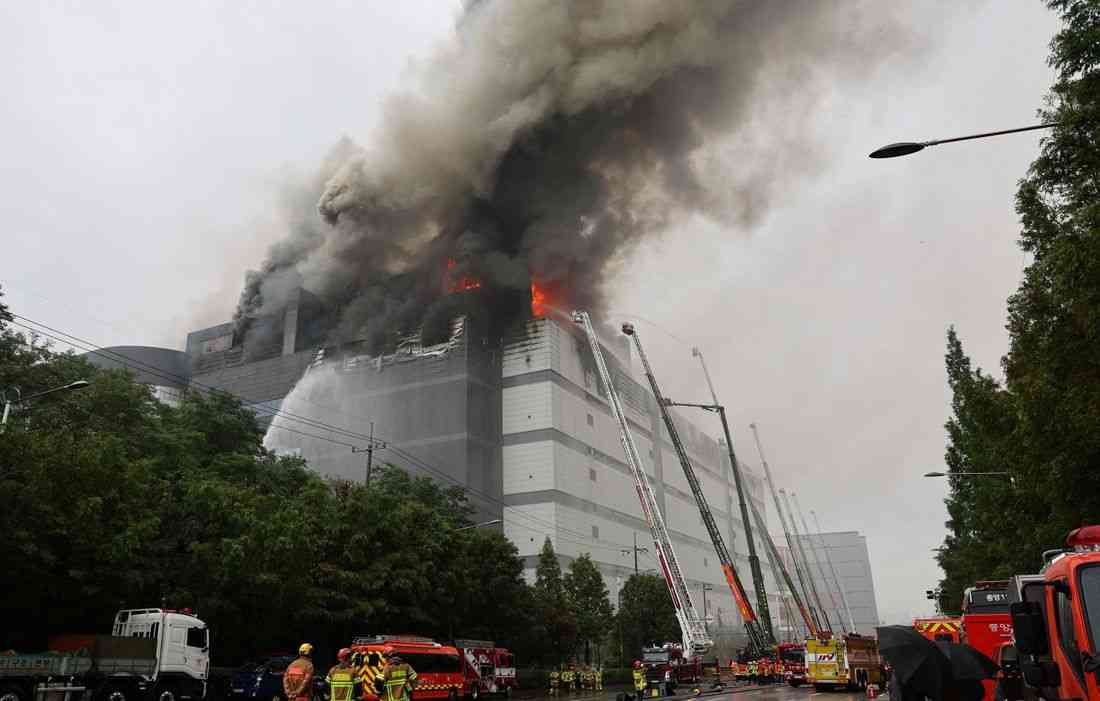 South Korea Coupang warehouse fire burns for over 52 hours