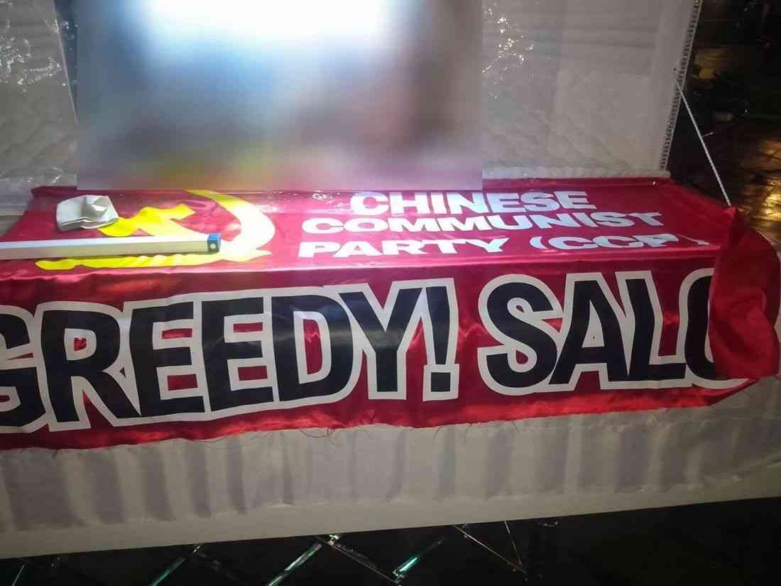 Caskets with anti-China messages spotted across Metro Manila