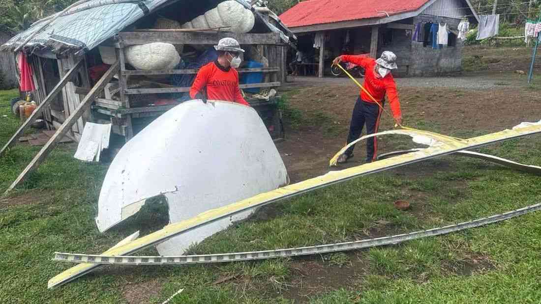 PCG retrieves suspected rocket debris washed ashore in Cagayan