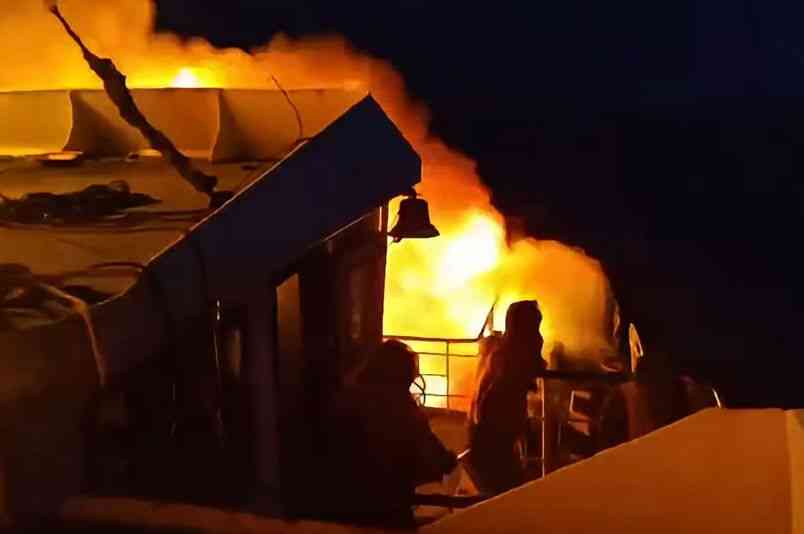 5 dead, 42 rescued after passenger ferry catches fire off Coron, Palawan