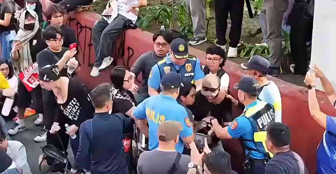 Protester caught in the act of vandalism arrested by MPD — Isko Moreno