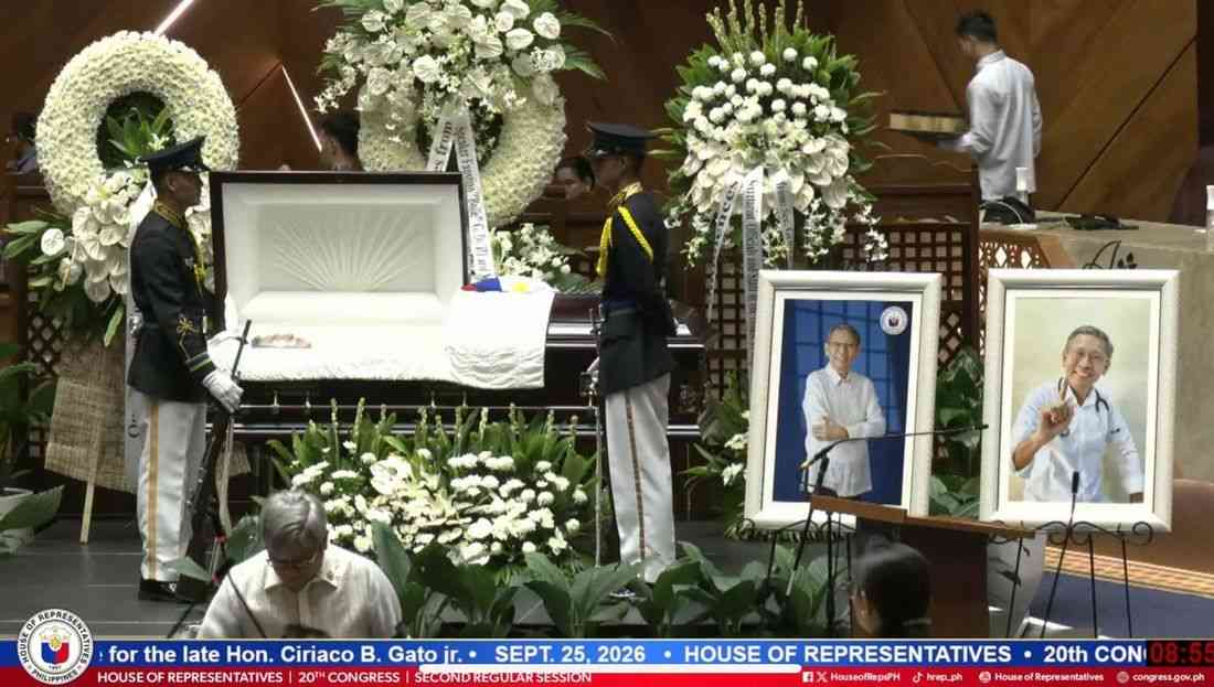 House holds necrological rites for Batanes congressman Ciriaco Gato Jr.