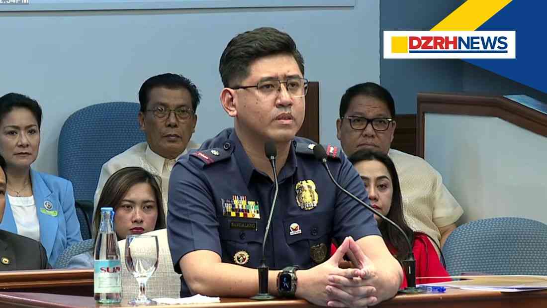 PNP firearms officer Joericson Sangalang takes oath as witness in impeachment trial