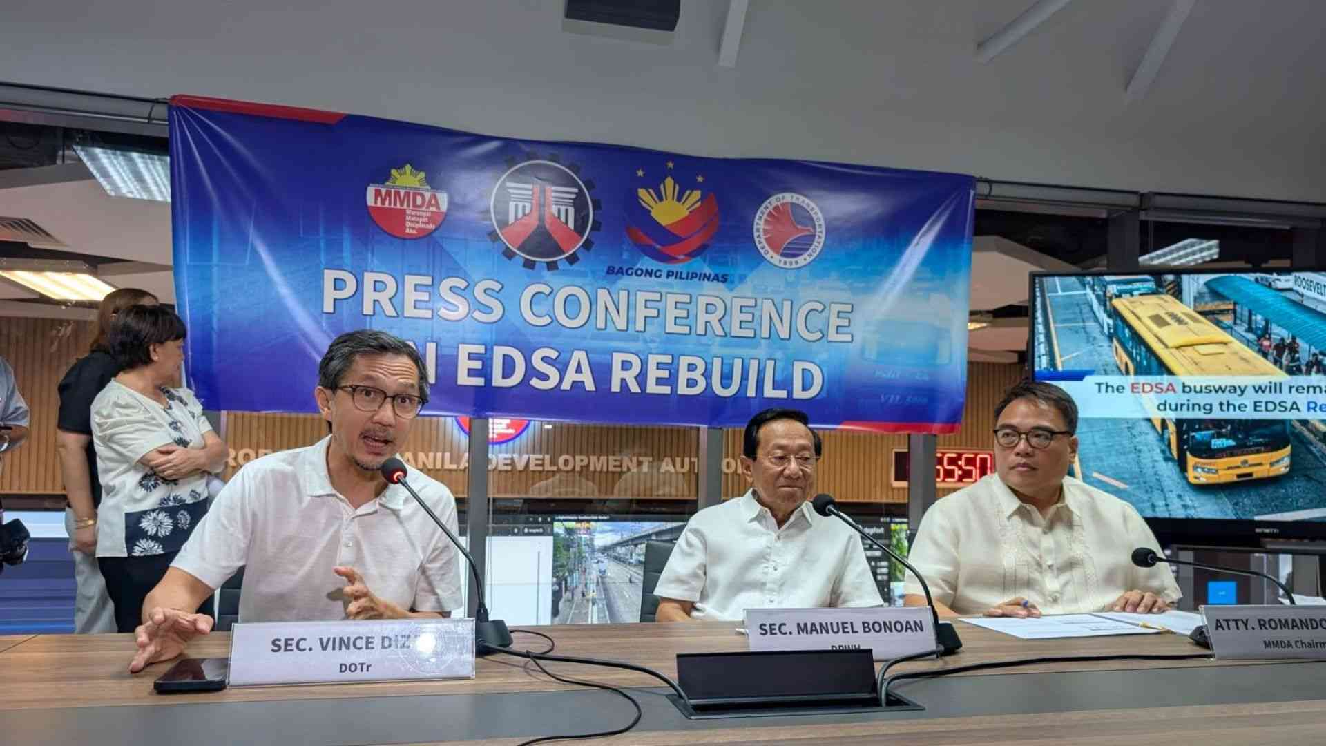 DOTr, DPWH, MMDA unveil intervention plans for 'EDSA Rebuild'