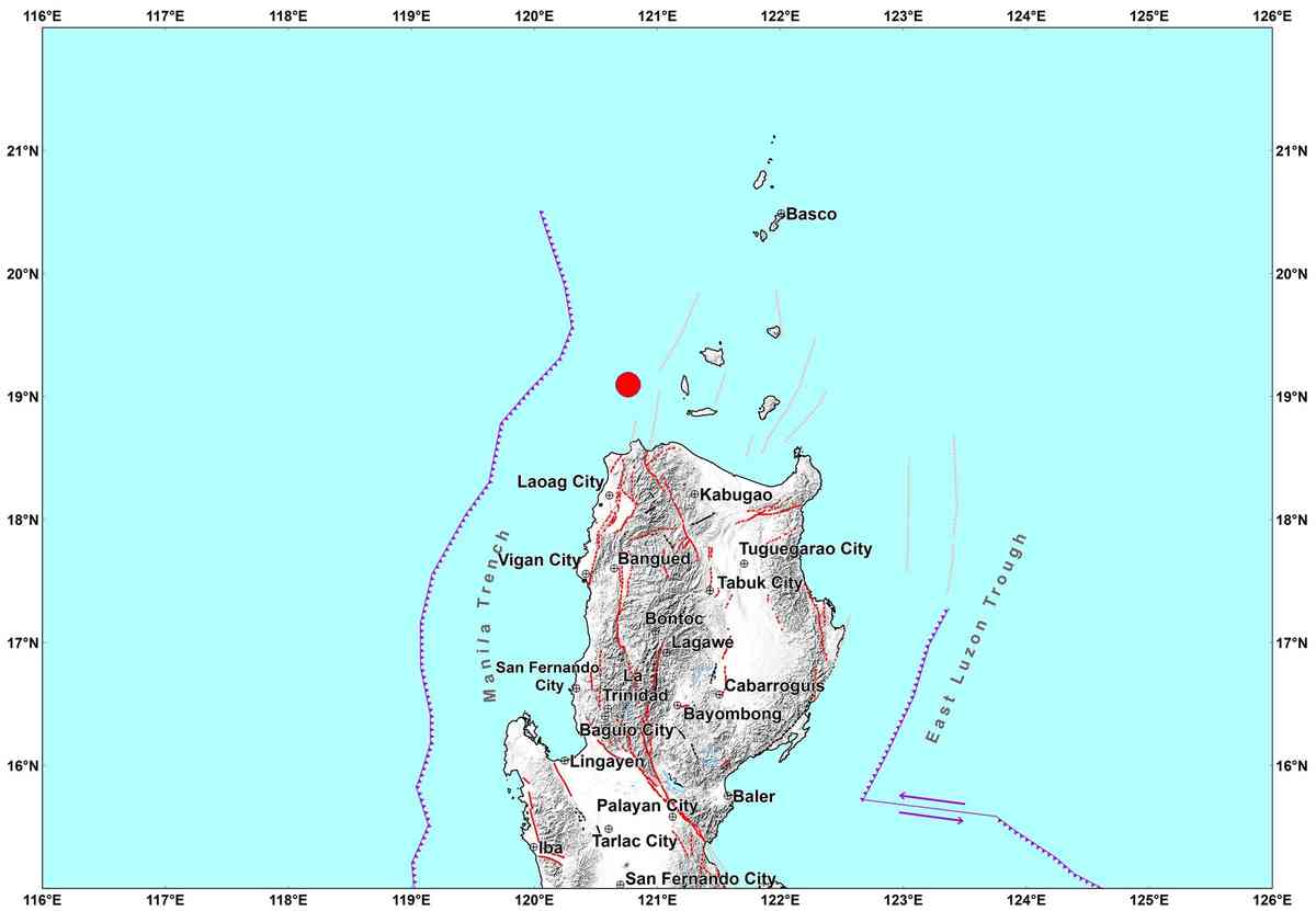 Magnitude 5.3 quake strikes Dalupiri Island Calayan, Cagayan