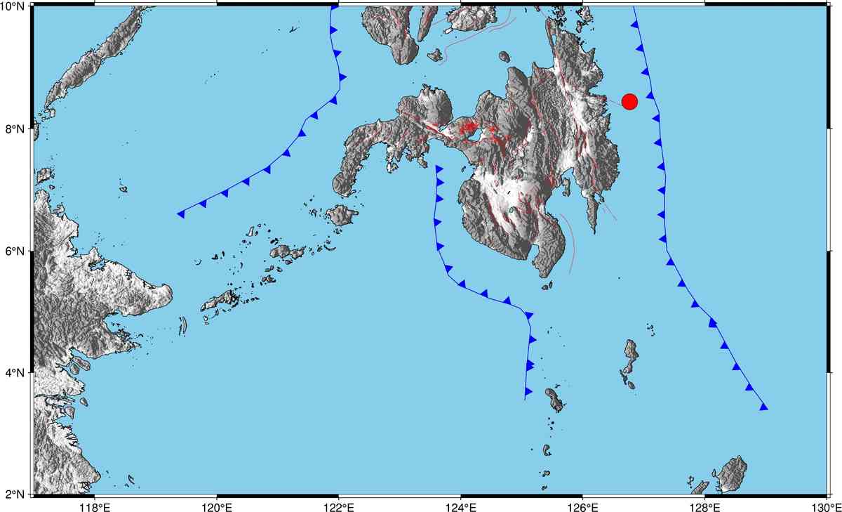 Magnitude 5.7 quake jolts Hinatuan, Surigao Del Sur
