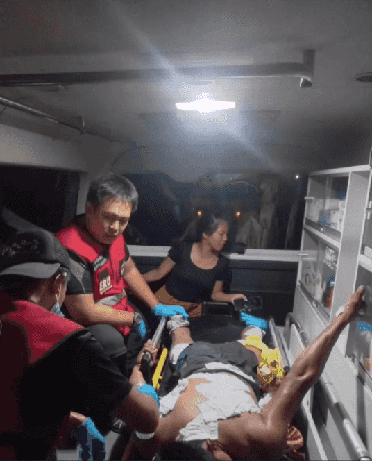 Man jumps from 2nd storey to save himself from fire in Iloilo