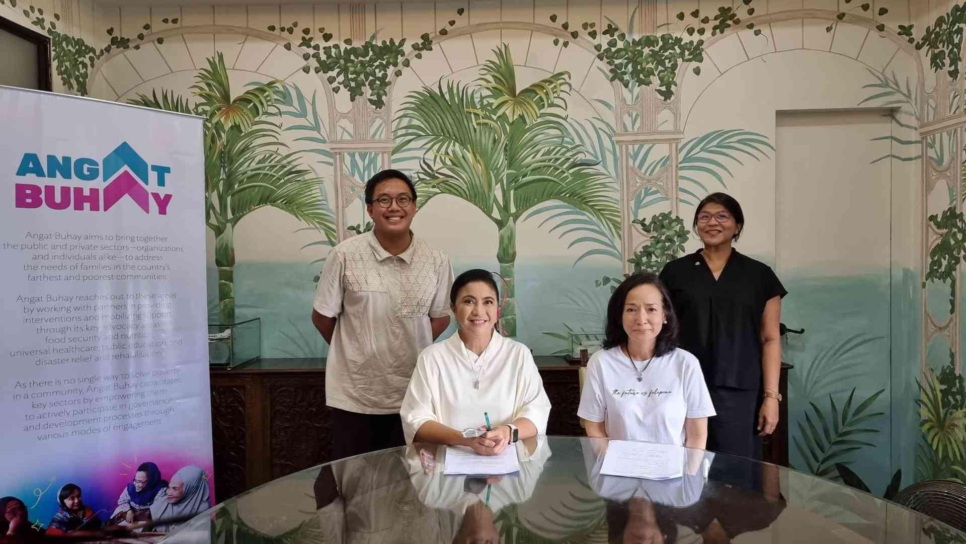 Robredo's Angat Buhay partners with three different groups