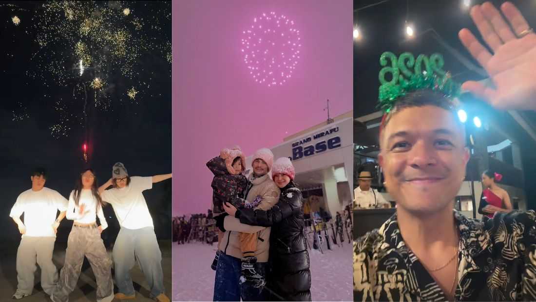From snowy getaways to home celebrations: How celebs rang in 2026