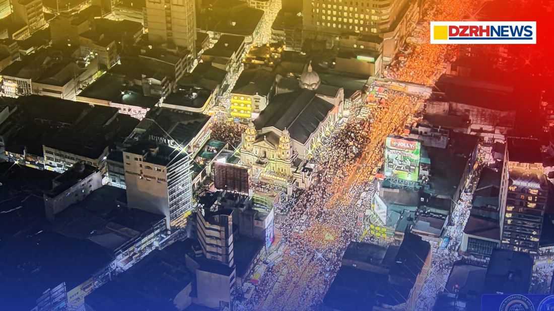 Traslacion 2026 enters 22nd hour as andas lingers along Arlegui Street