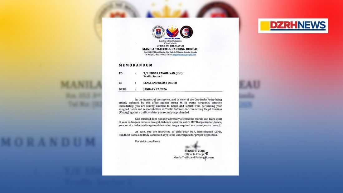 Viral traffic enforcer accused of extortion in Binondo dismissed from service