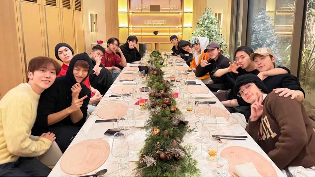 S.Coups shares holiday update with complete Seventeen members