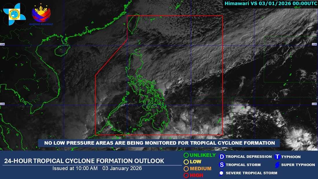 Three weather systems to bring rains across Philippines; No cyclone monitored in PAR