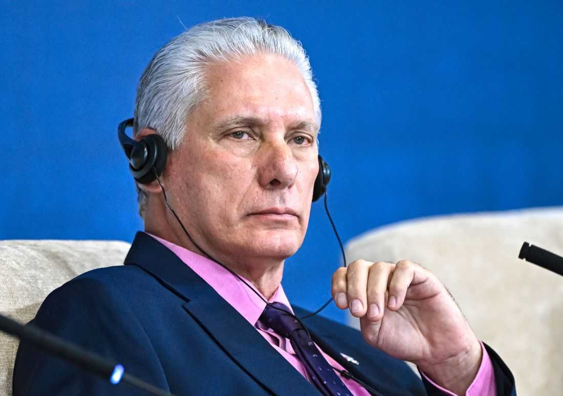Cuban president denounces 'state terrorism' against Venezuela