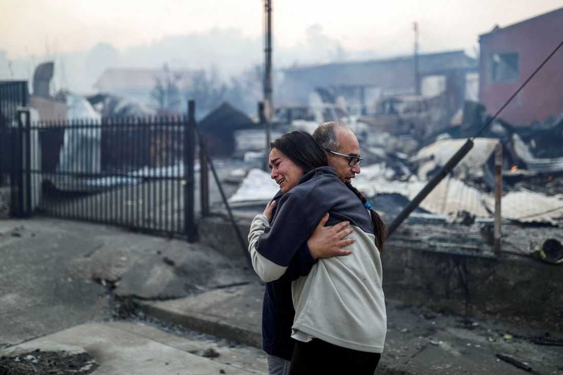 Chile fires kill at least 18 as firefighters battle extreme heat, winds