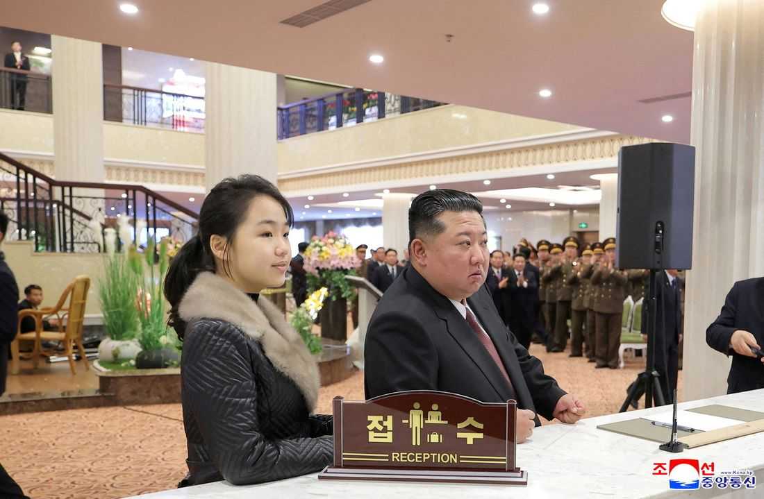 North Korea's Kim positioning daughter as successor, Seoul spy agency briefing says
