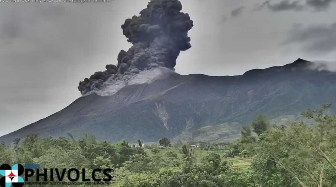 Explosive eruption recorded at Kanlaon Volcano