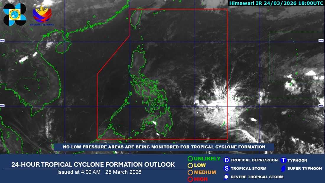 PH to experience cloudy skies, rains due to easterlies