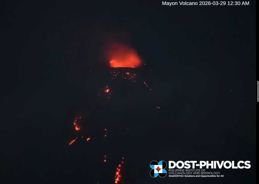 Mayon Volcano exhibits minor strombolian activity; Alert Level 3 remains
