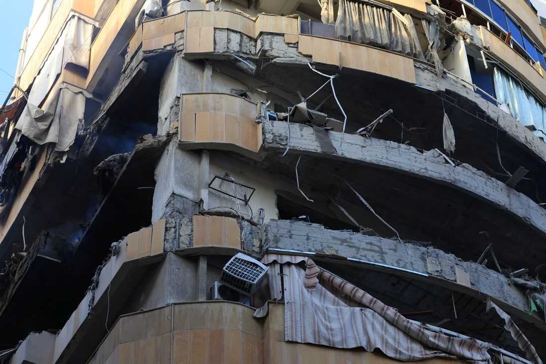 Israeli strikes in central Beirut kill six people, Lebanese authorities say