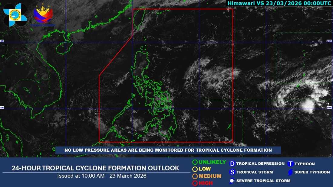 Easterlies to bring cloudy skies, rains in parts of PH