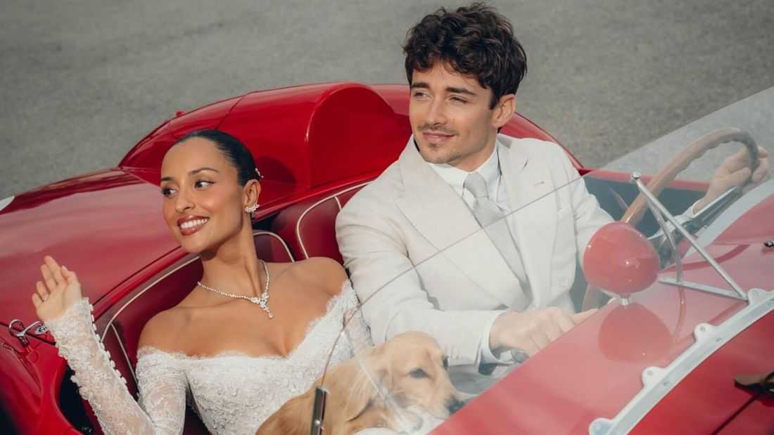 F1 star Charles Leclerc ties the knot with Alexandra Saint Mleux in Monaco
