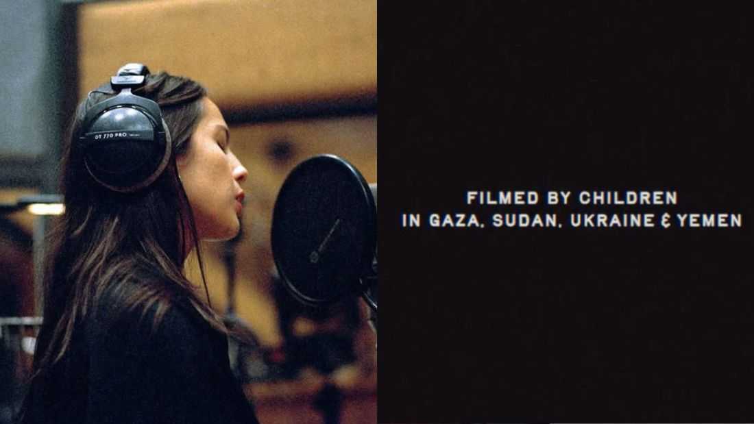 Videos filmed by children in Gaza and other conflict zones featured in Olivia Rodrigo’s ‘The Book of Love’ MV