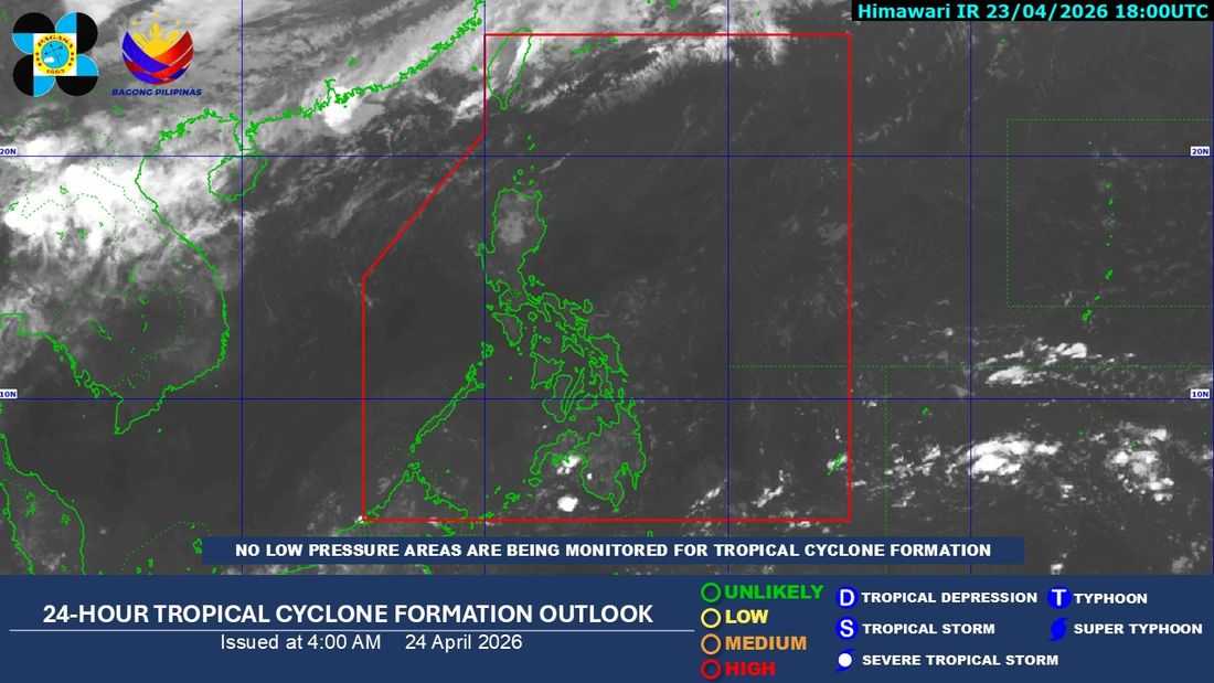 Fair weather expected on Friday, April 24