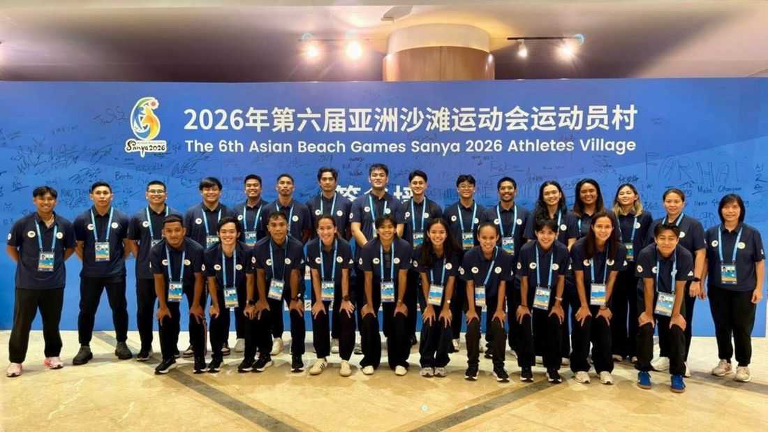 Team Philippines arrive in Sanya for 2026 Asian Beach Games