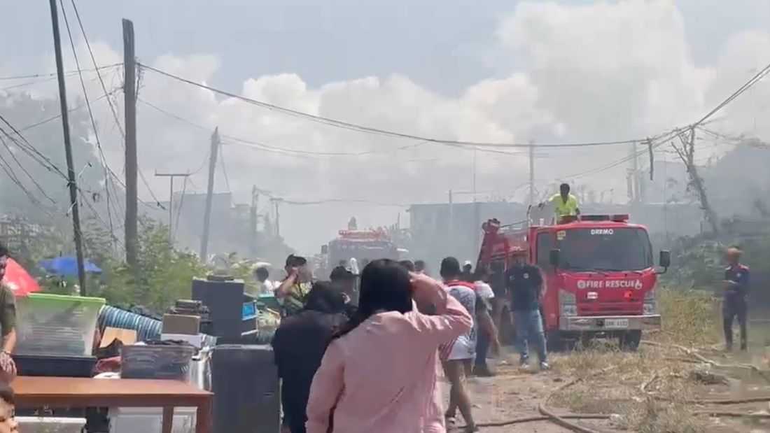 2 injured after fire hits Muntinlupa residential area