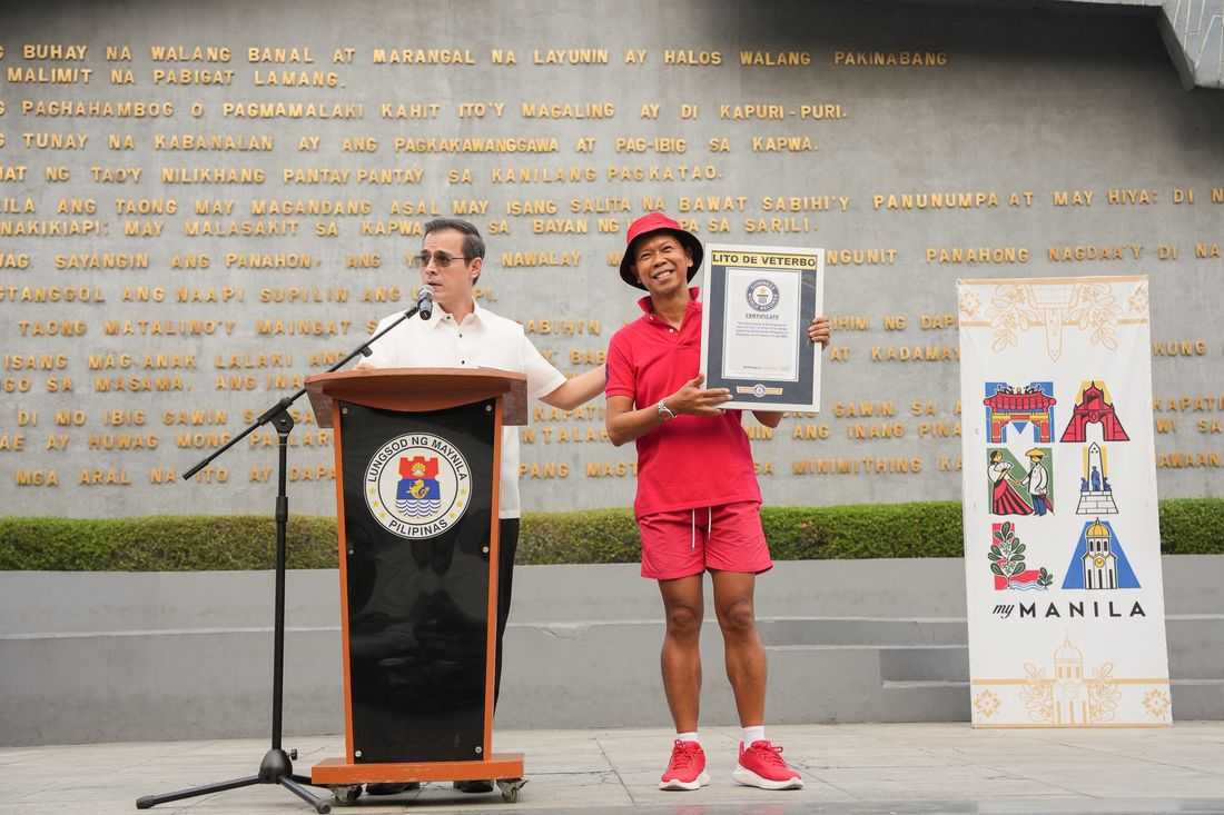 Filipino Guinness World Record-holder for fastest walker honored by Mayor Isko