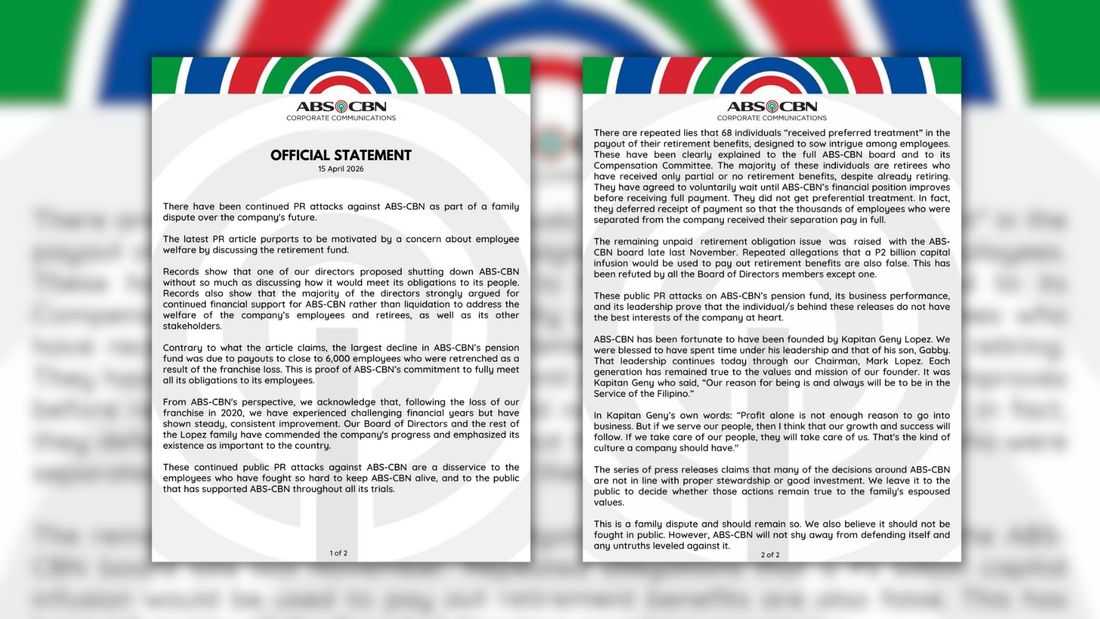 ABS-CBN defends record, rejects liquidation narrative