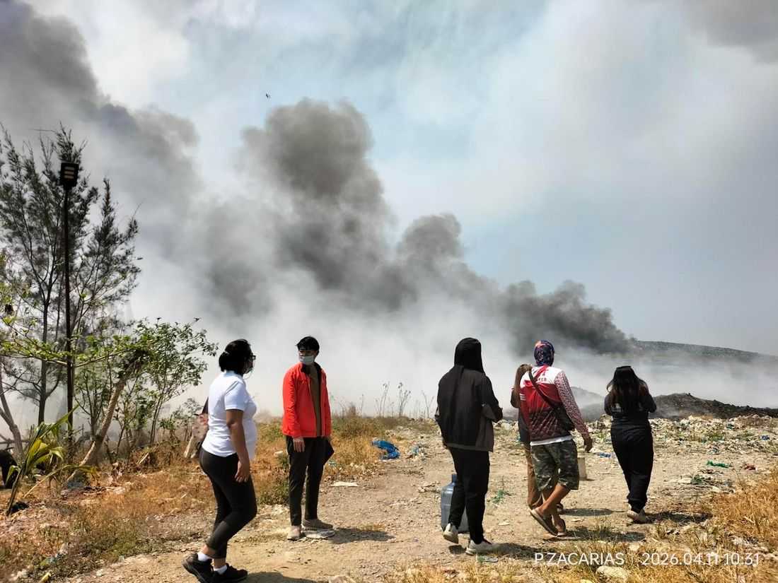 Fire in former Navotas landfill now ‘under control’; suppression operations continue