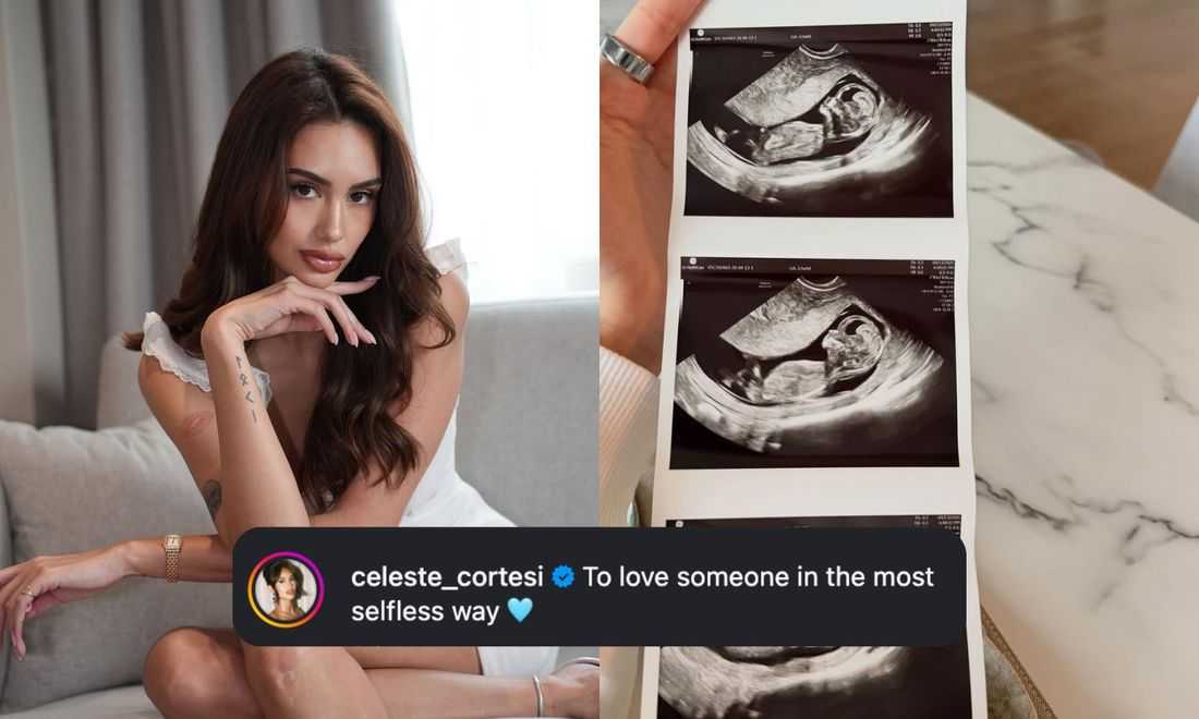 Celeste Cortesi is pregnant with first child