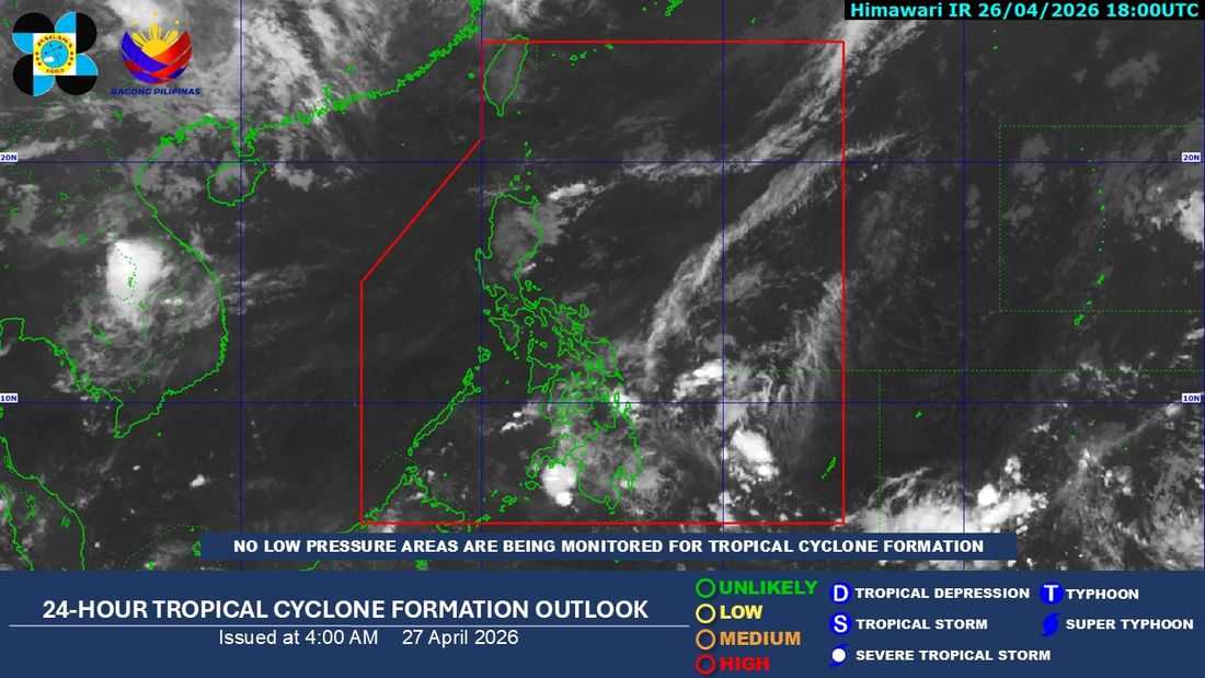 Easterlies affecting PH on Monday, April 27 — PAGASA