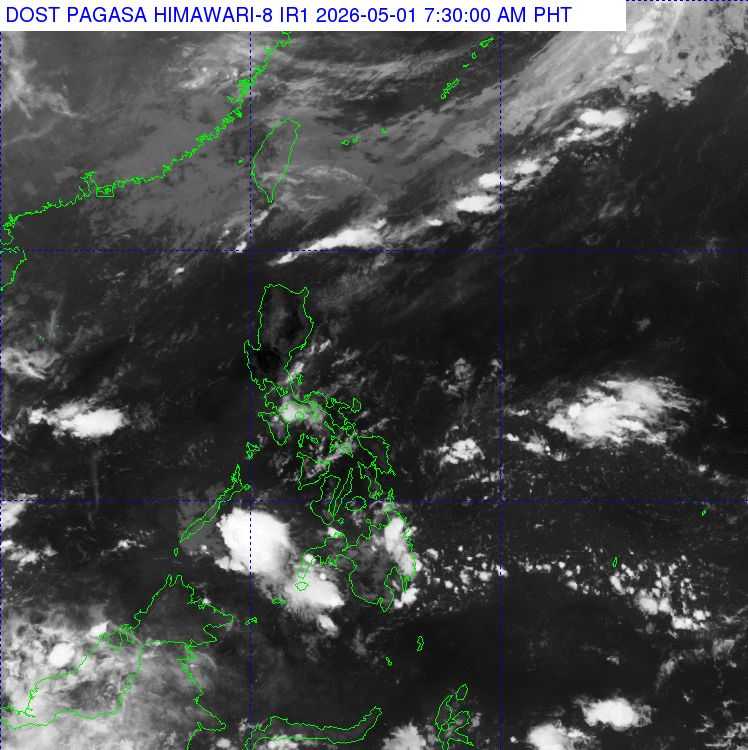 Easterlies affecting PH on Friday, May 1