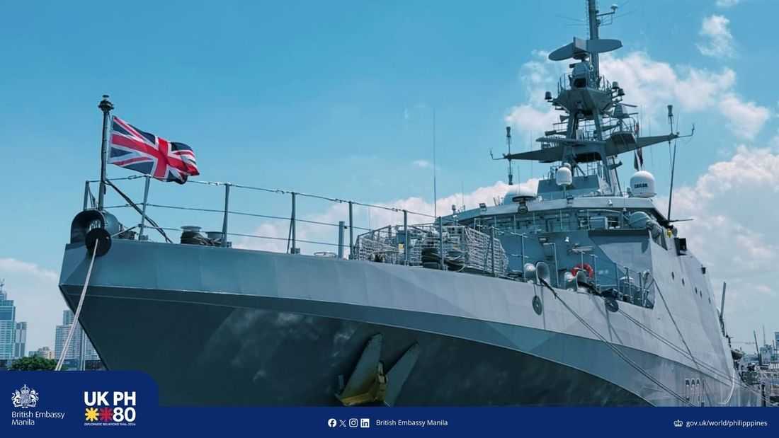 British patrol vessel concludes Manila visit; marks 80th anniv of UK-PH diplomatic ties