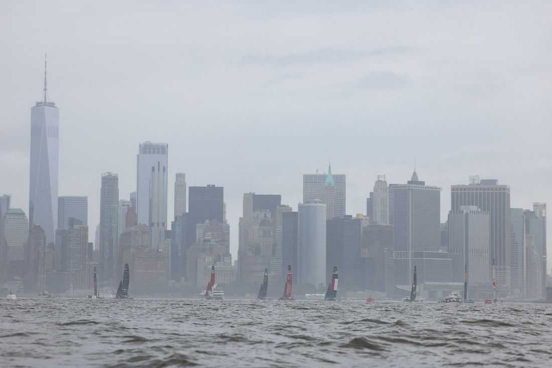 Sailing-Spain lead wind-hit New York SailGP after disrupted opening day