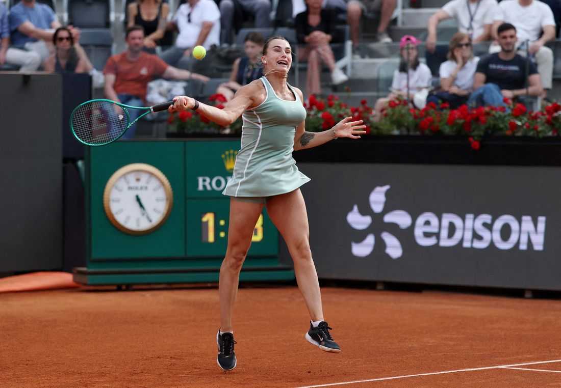 Tennis-Sabalenka exits Rome with injury concern ahead of French Open