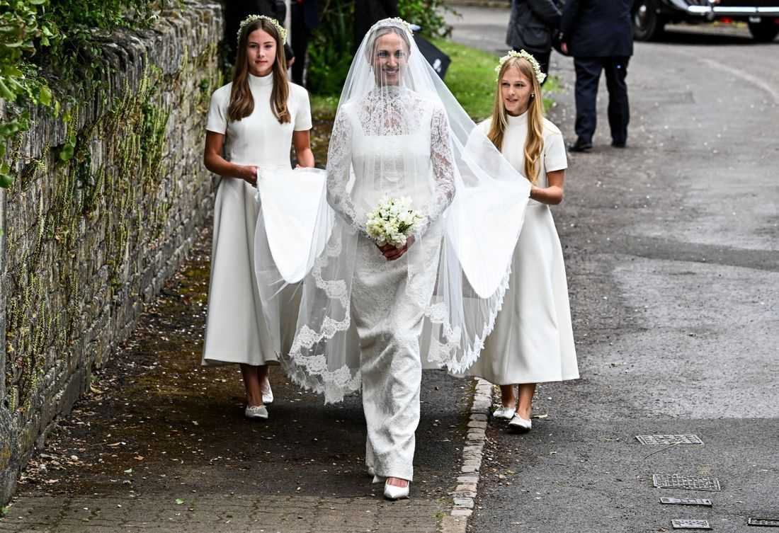 British royals gather for wedding of Princess Anne's son