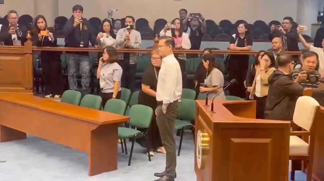 SP Gatchalian conducts inspection of plenary hall in preparation for impeachment trial