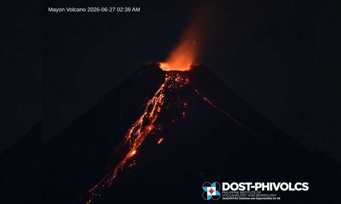Lava flow from Mayon Volcano continues on 173rd day of effusive eruption — Phivolcs