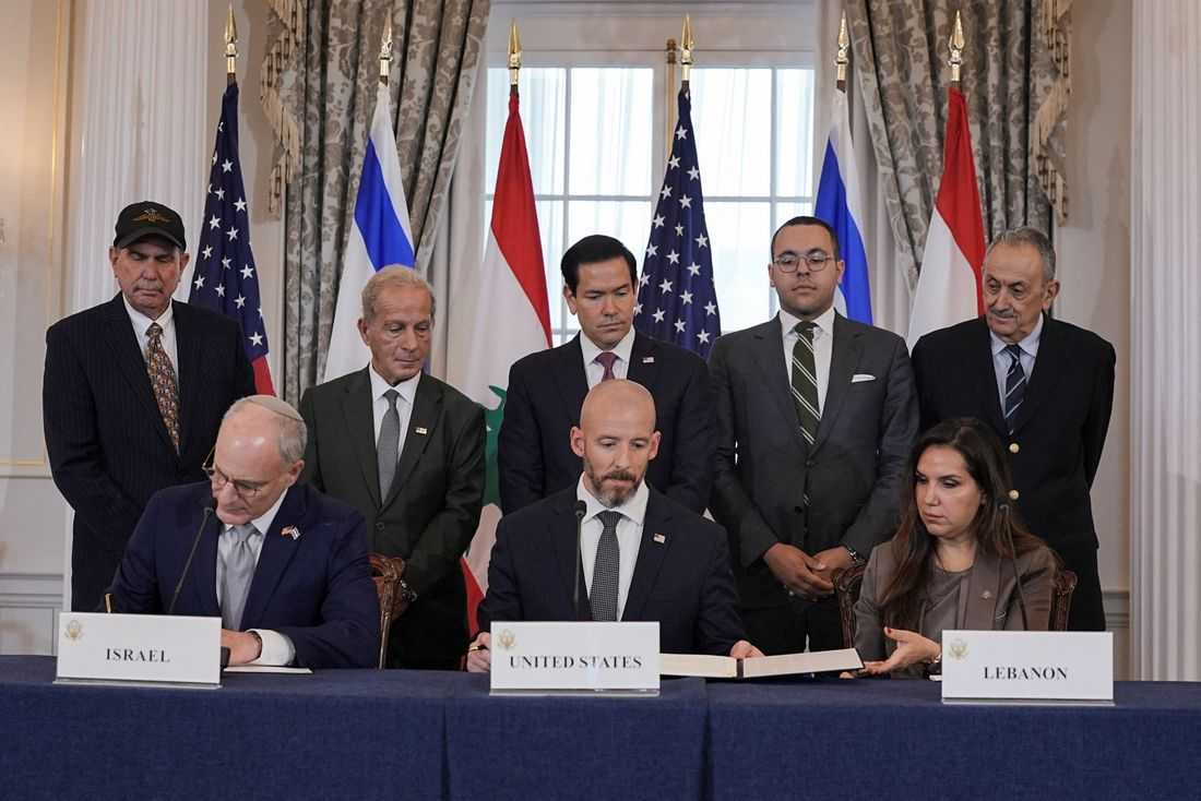 Israel, Lebanon sign initial agreement after US-mediated talks