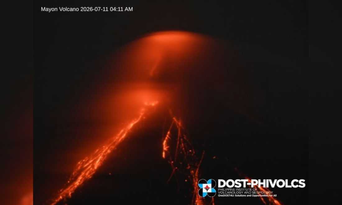 Effusive eruption continues at Mayon Volcano for 187th day — Phivolcs