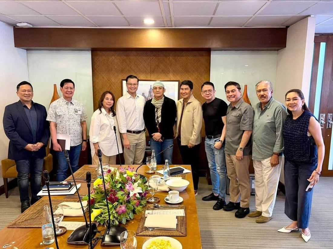 Senators gather in caucus for VP Sara Duterte impeachment trial