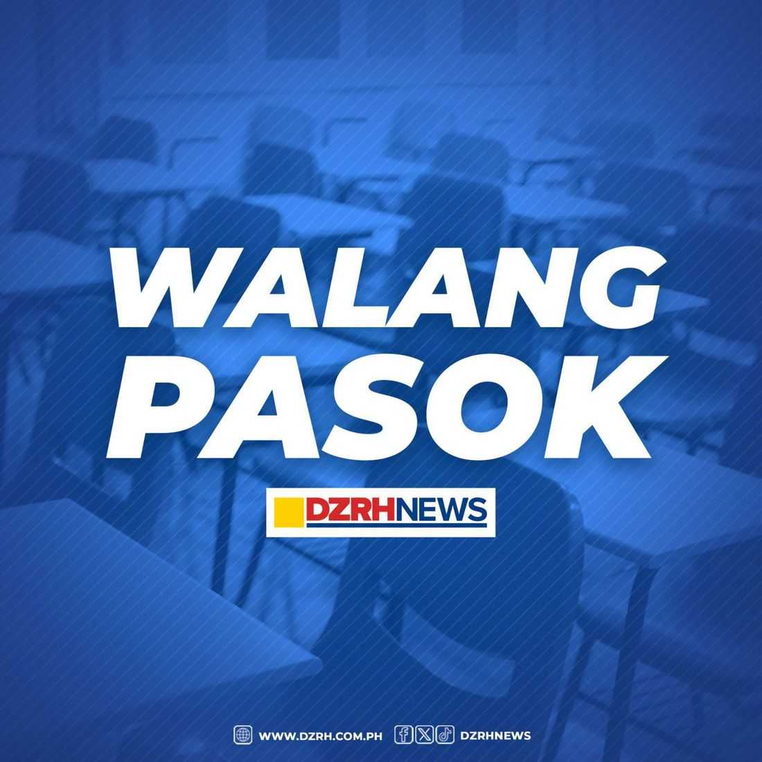 #WalangPasok: Class suspensions on Friday, Aug. 7, 2026, due to bad weather