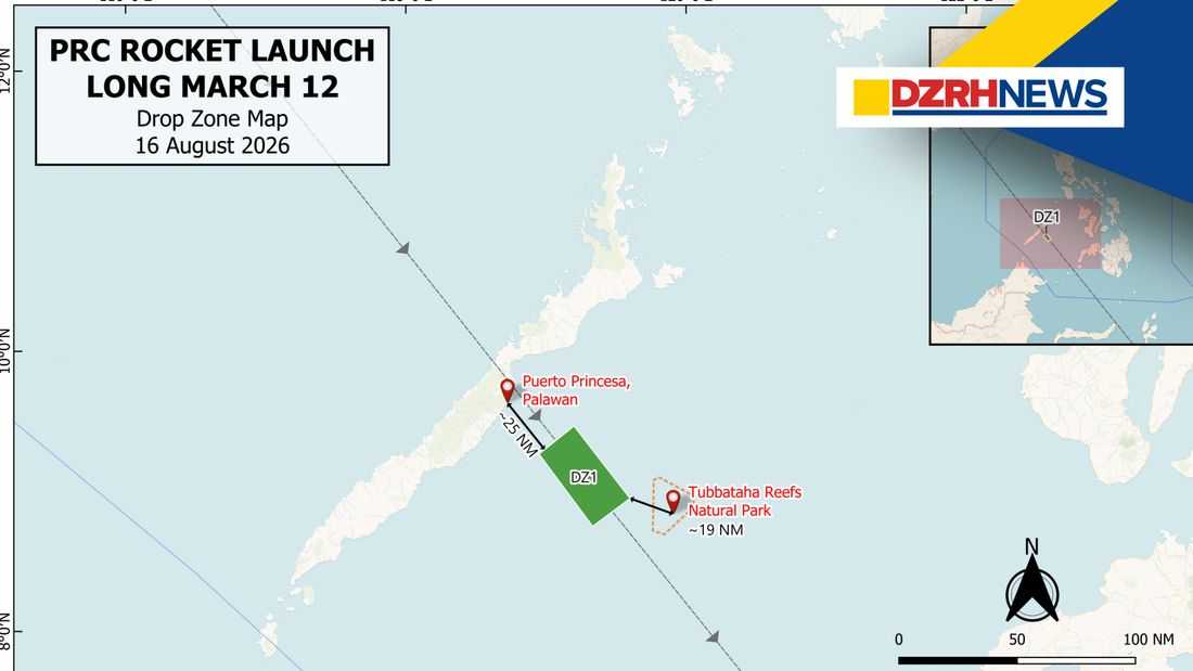PhilSA confirms Long March 12 rocket launch, warns of debris risks in PH waters