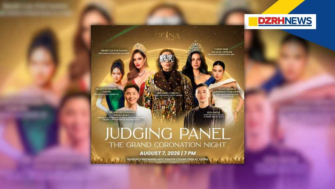 Reina Filipinas unveils judging panel for grand coronation night