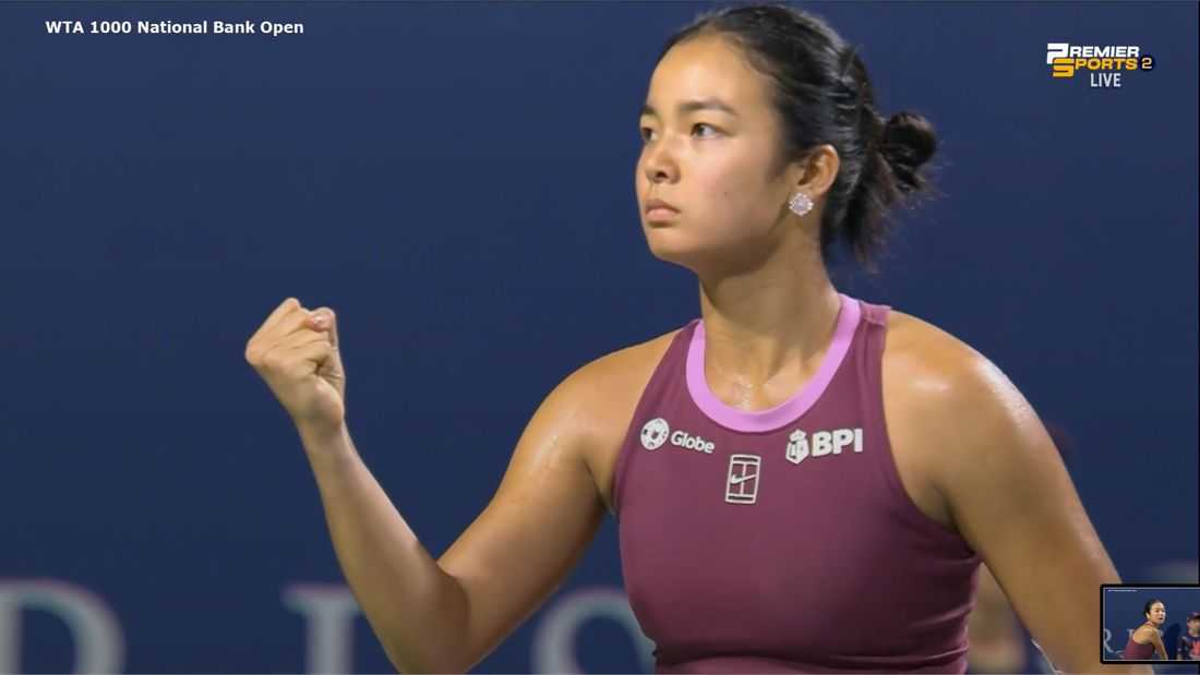 Eala survives McNally, secures Round of 16 spot in National Bank Open